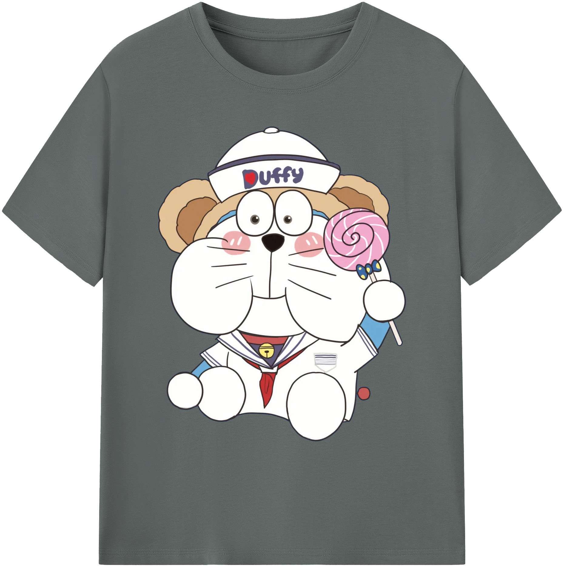 （画像用） ドラえもん Doraemon 綿100％ メンズ半袖Tシャツ｜肌触りやわらか＆通気性